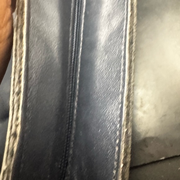 Etienne Aigner Shoulder Bag Blue Leather Crossbody Purse Handcrafted Vintage - Picture 11 of 16